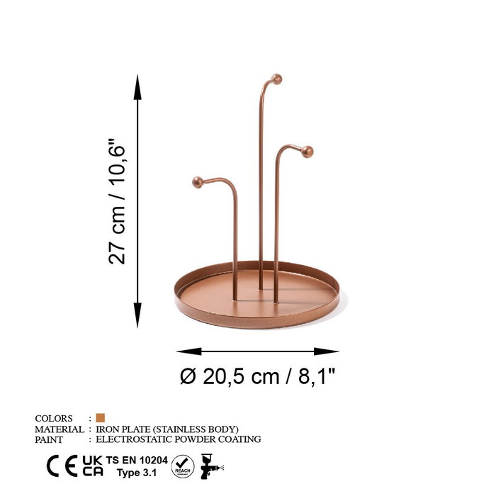 Aberto Design Leros-A - Cobre